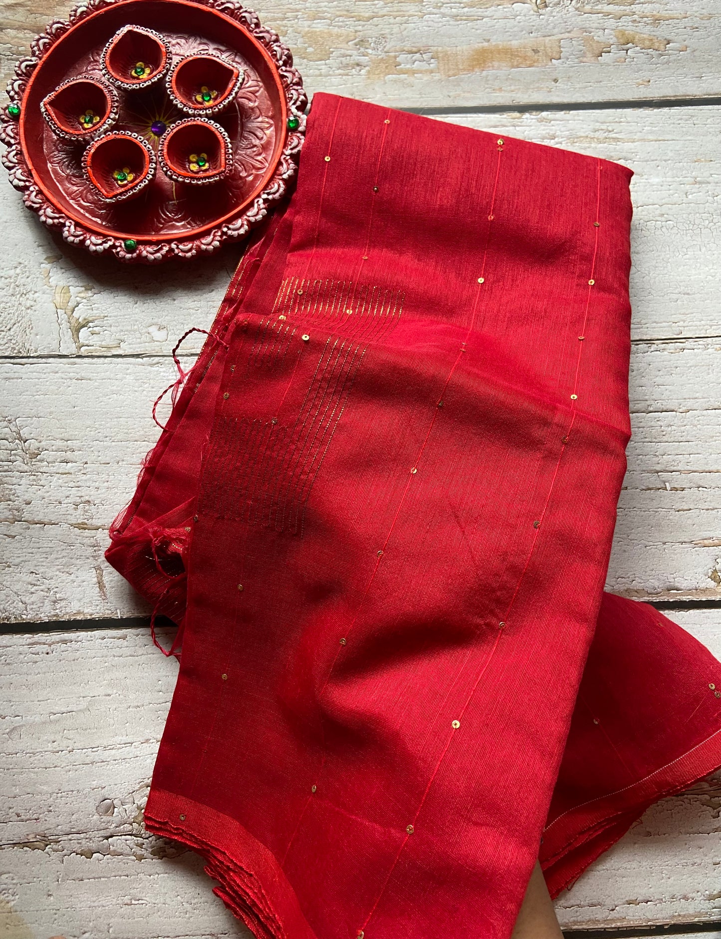 Raga Red Saree