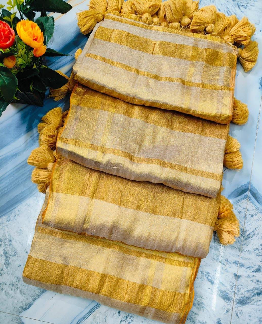 Golden Hour Tissue Saree