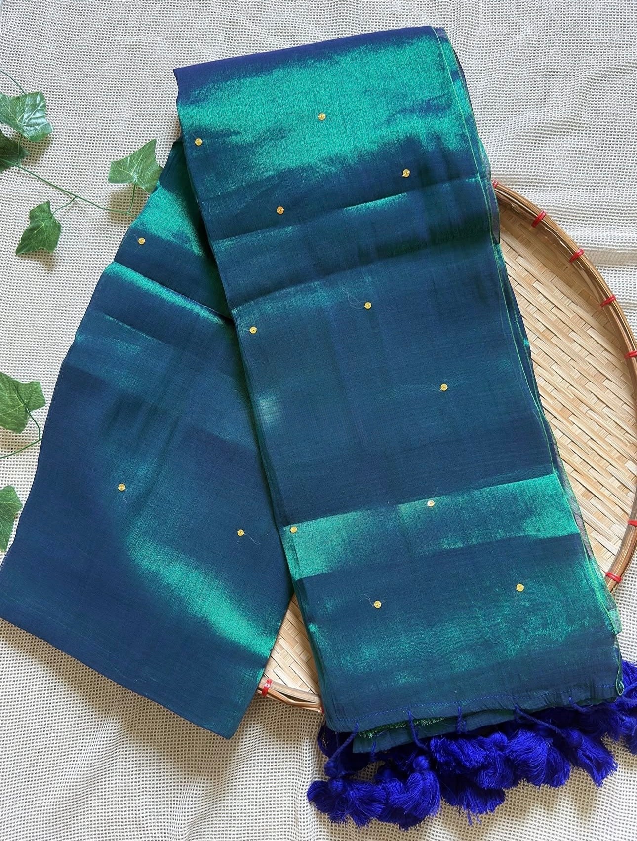 Peacock Tissue Saree
