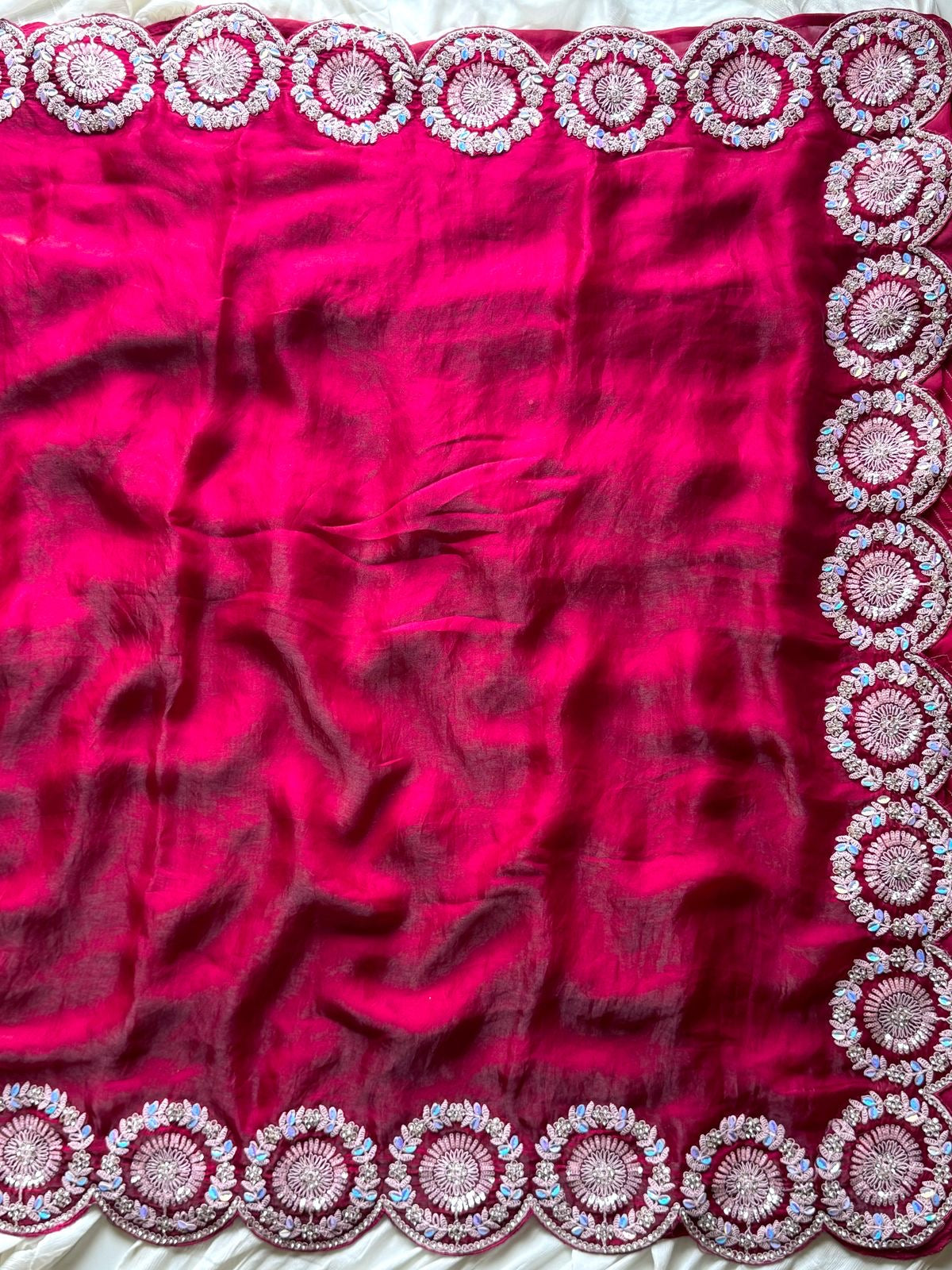 Scarlet Embellished Saree