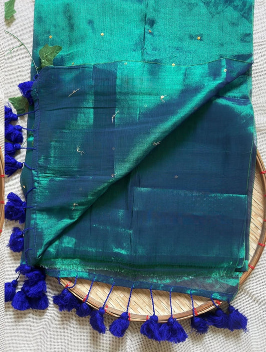 Peacock Tissue Saree