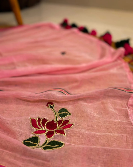 Padma Mul Saree (pink)