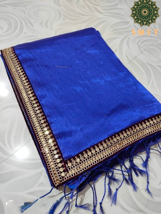 Adira Tissue Saree (blue)