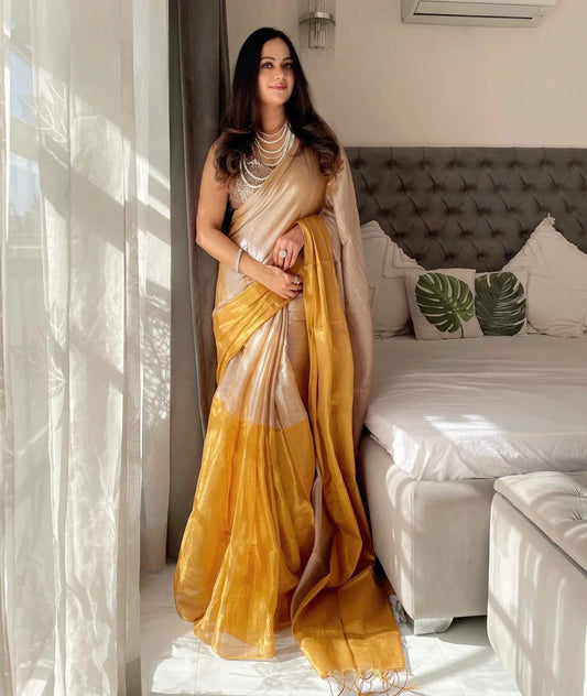 Golden Hour Tissue Saree