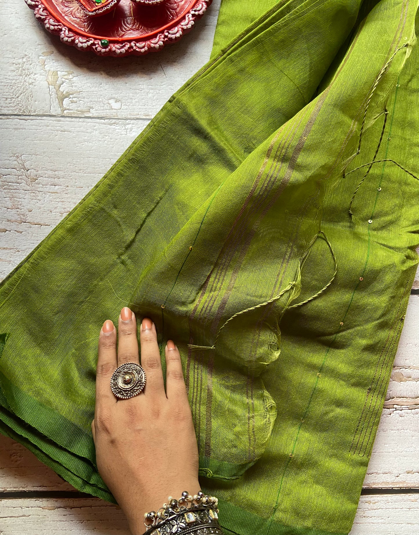 Raga Green Saree