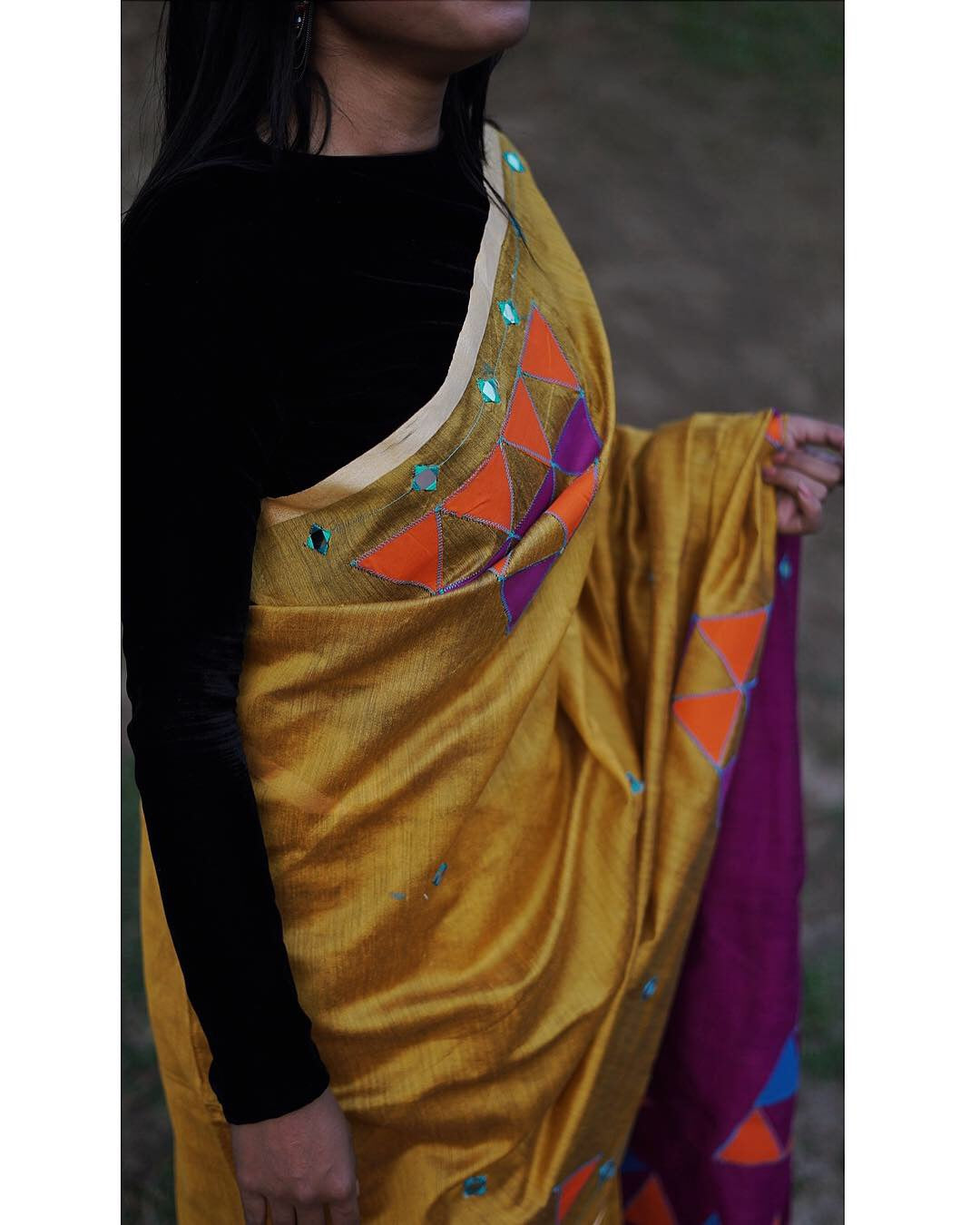 Purple Sunset Saree