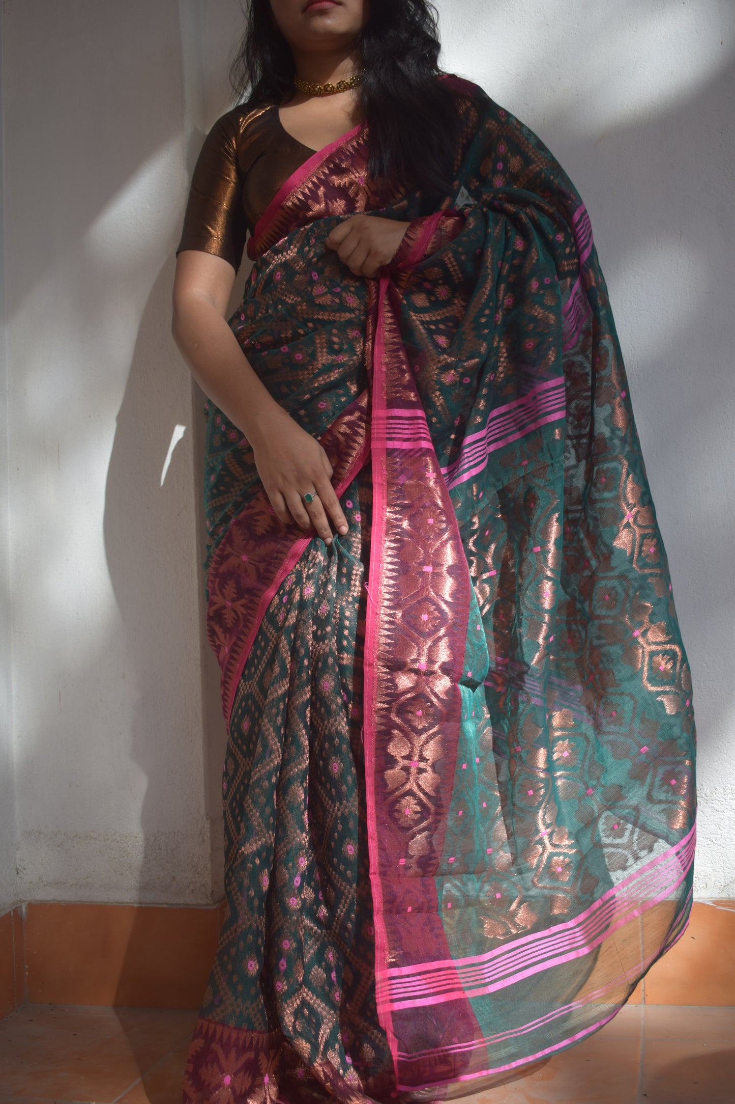 Azalea Jamdani Saree