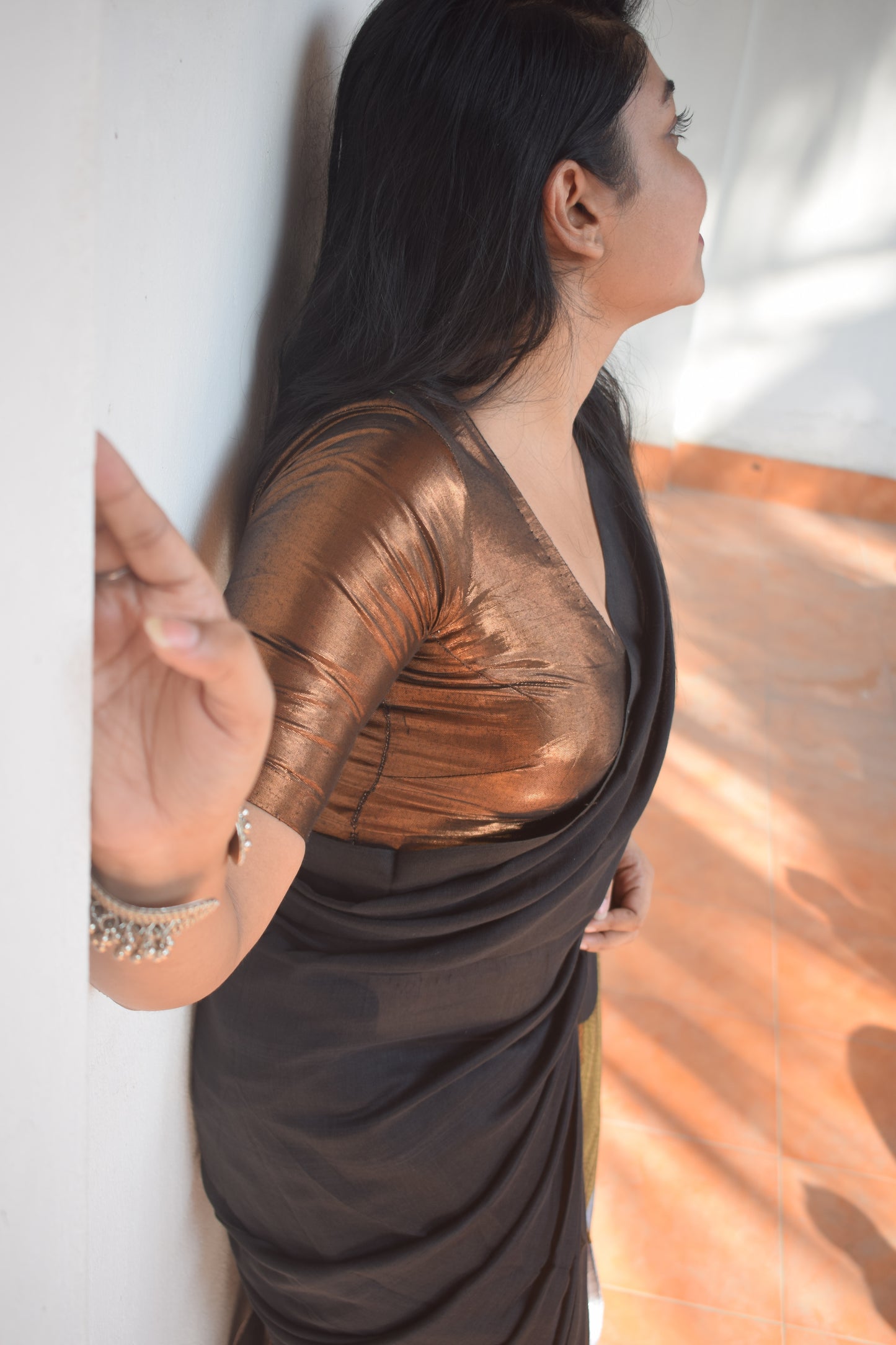 The Black Tulip Saree