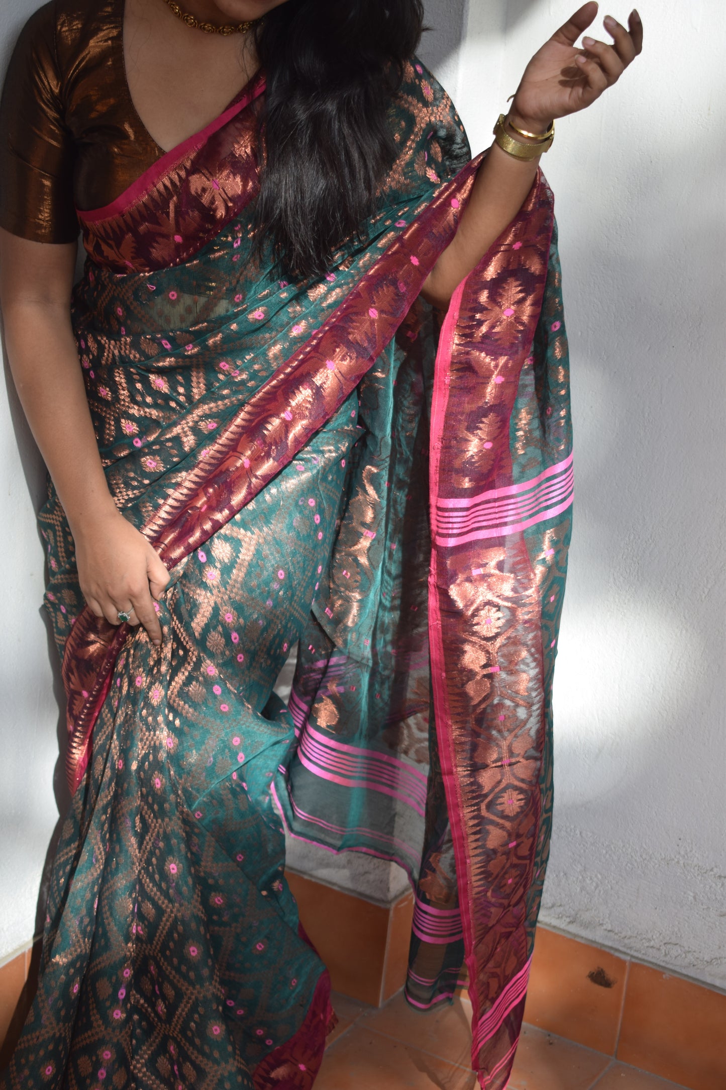 Azalea Jamdani Saree
