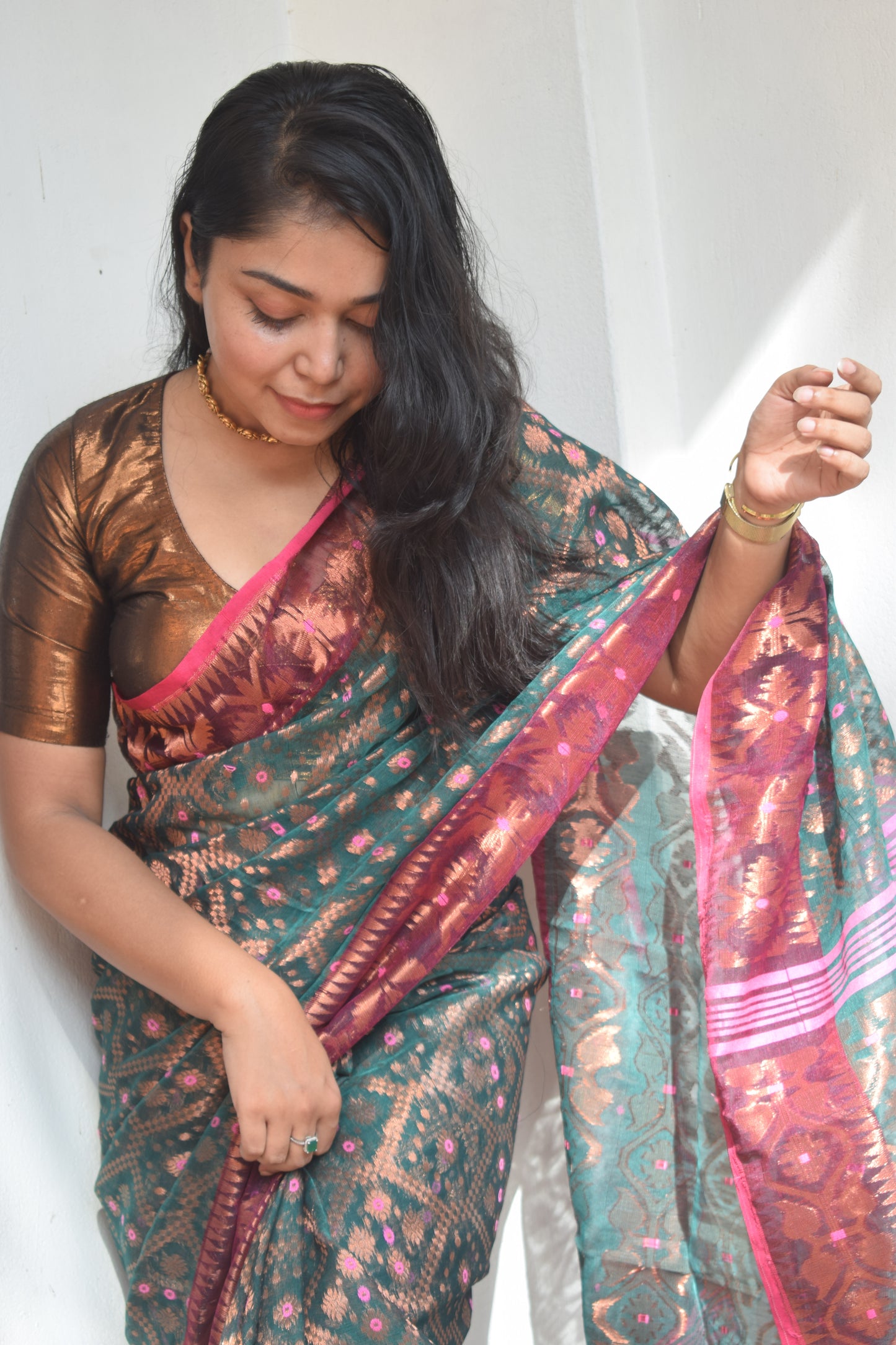 Azalea Jamdani Saree