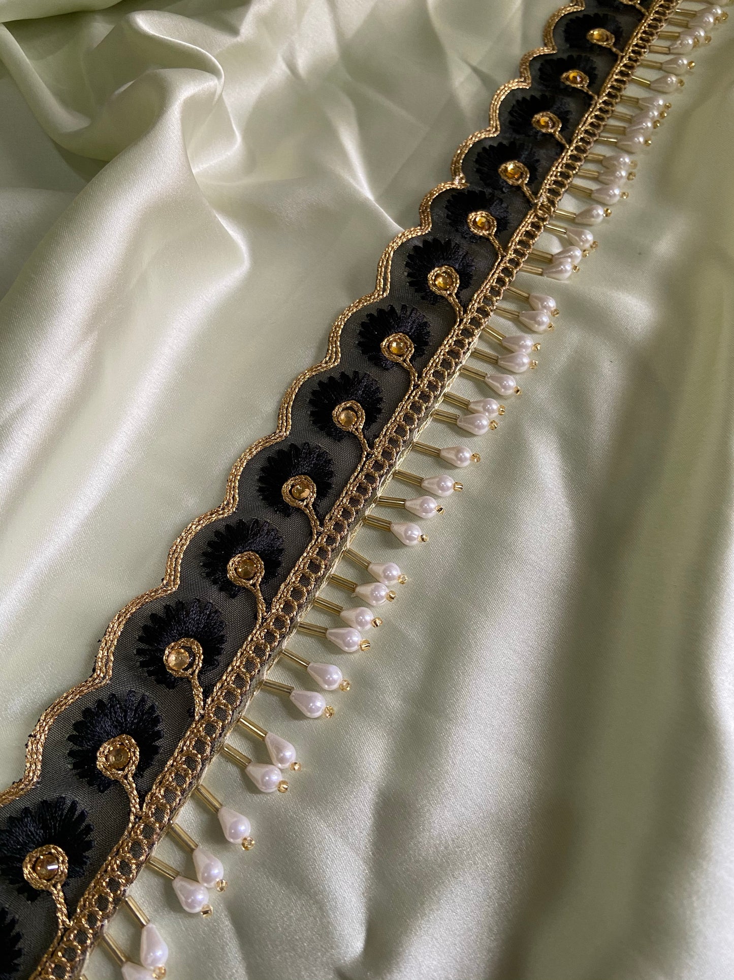 Black embellished Belt
