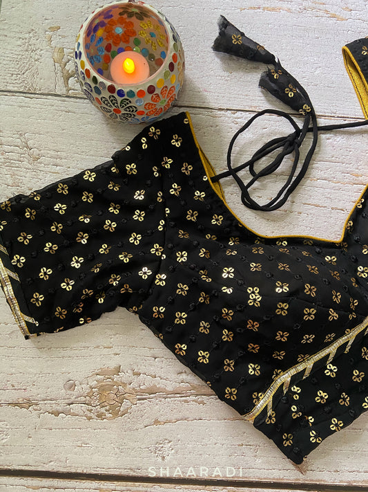 Black & Gold Blouse