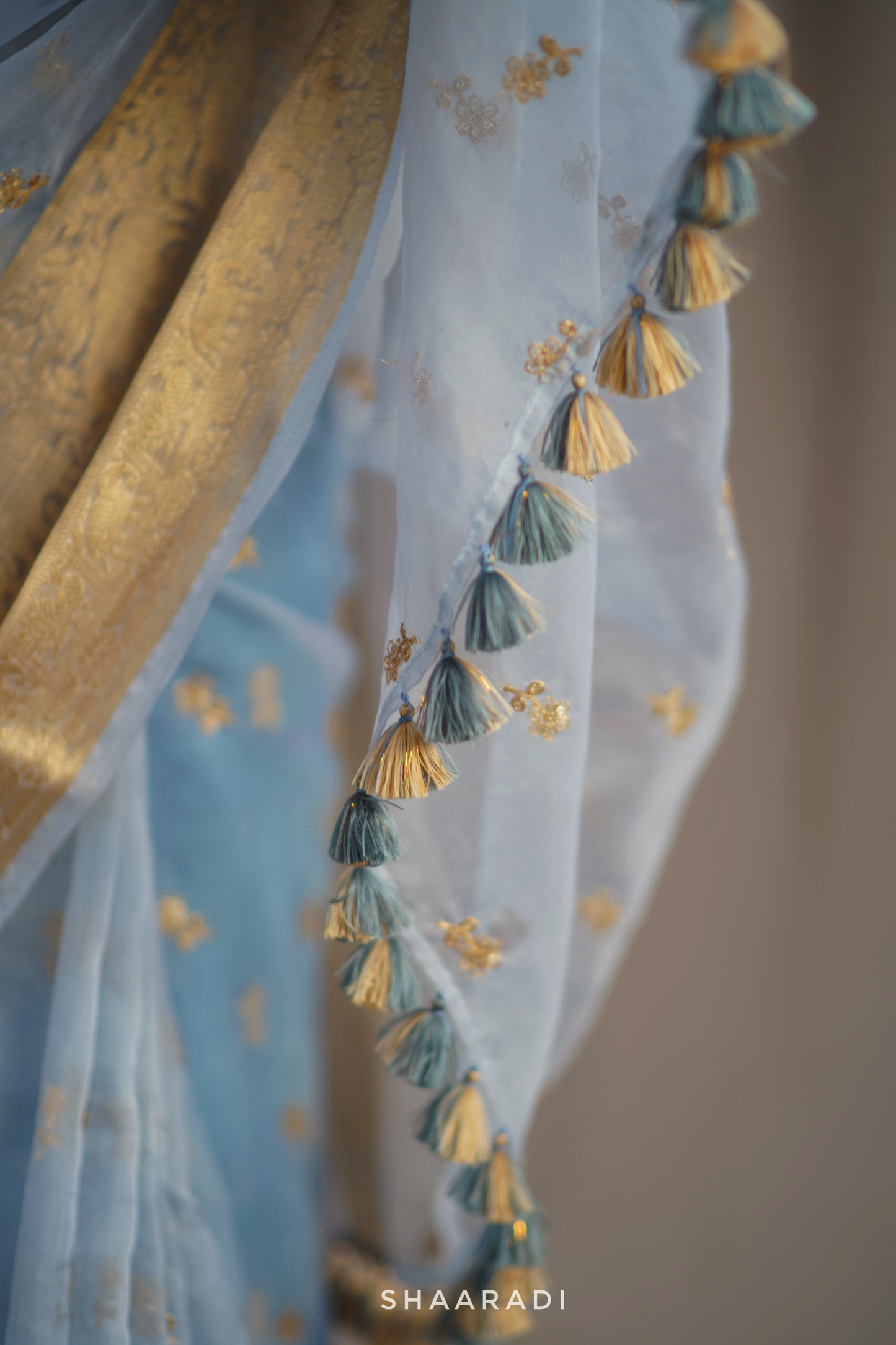 Love In A Mist Organza Saree