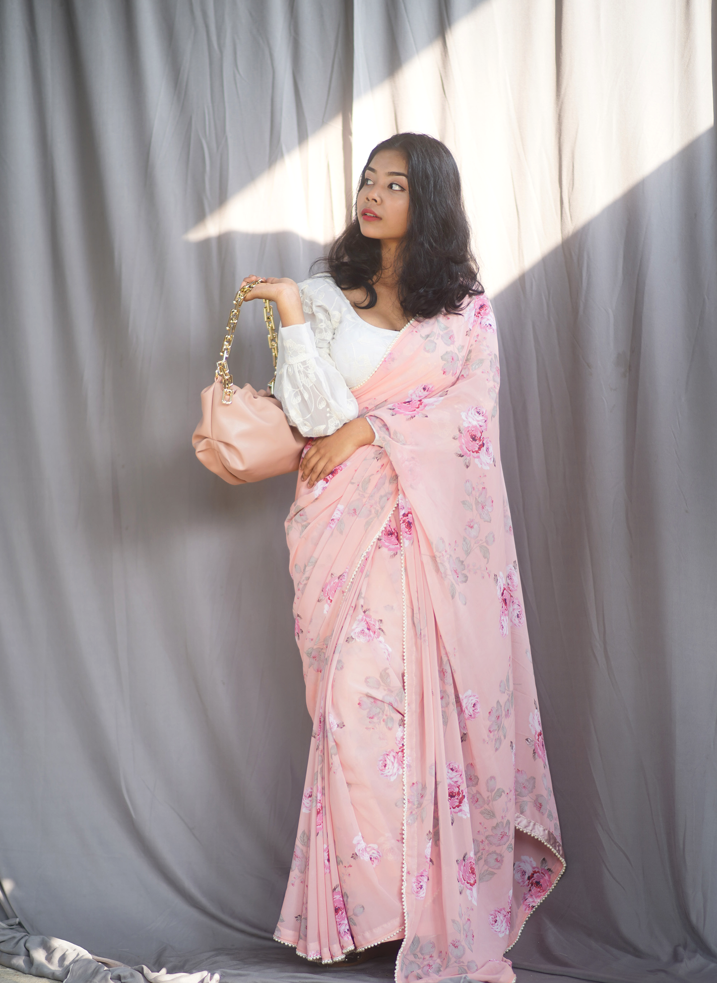 Peony Floral Saree