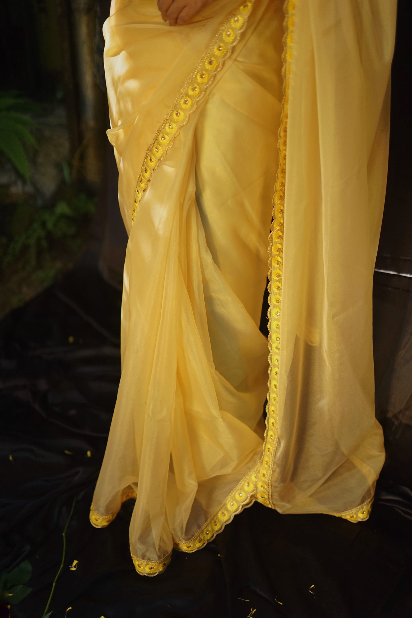Genda Phool Organza Saree