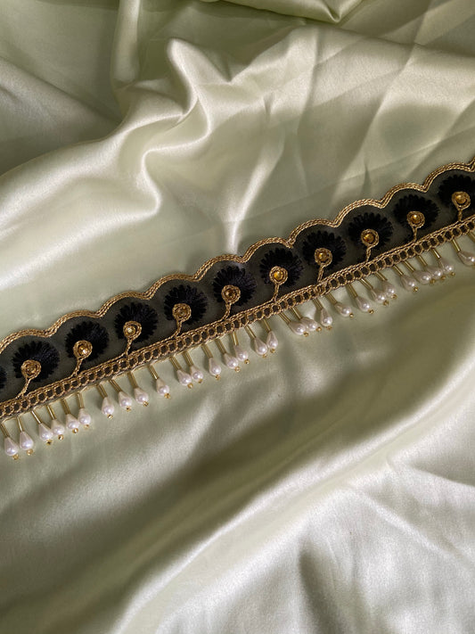 Black embellished Belt