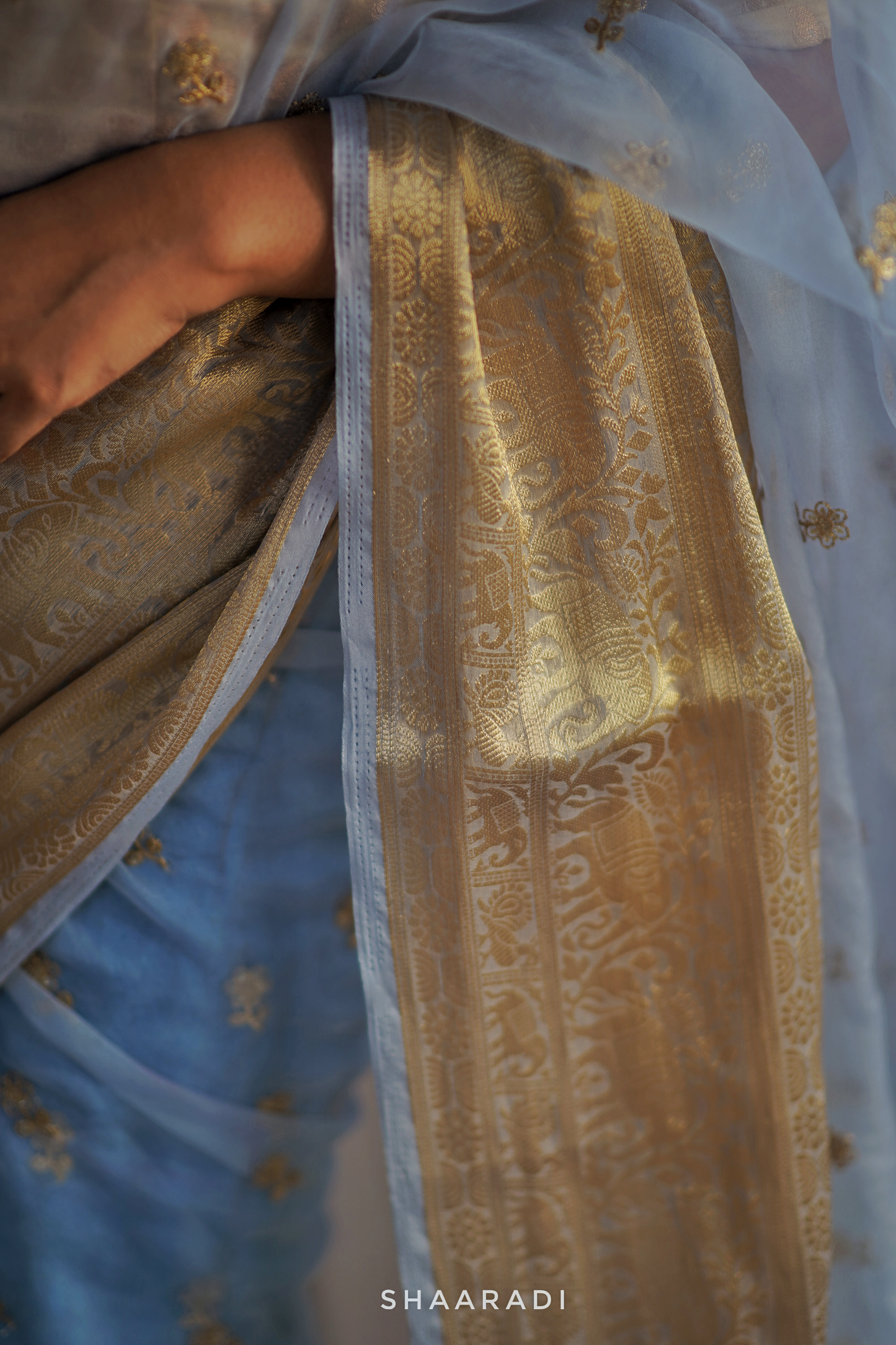 Love In A Mist Organza Saree