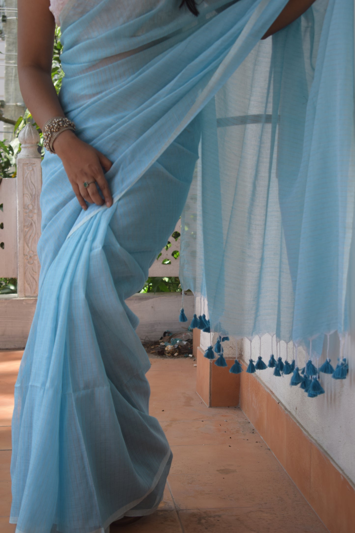 Forever Blue Rose Saree