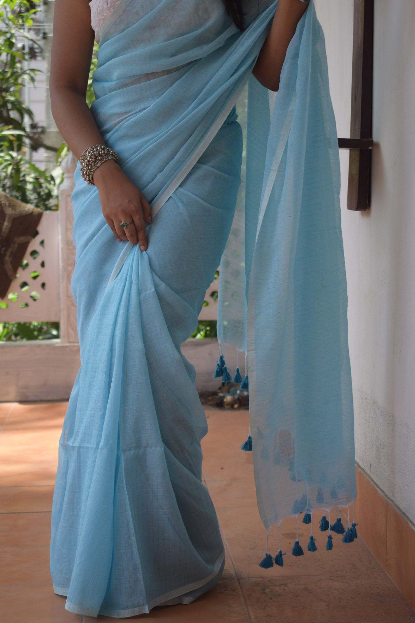 Forever Blue Rose Saree