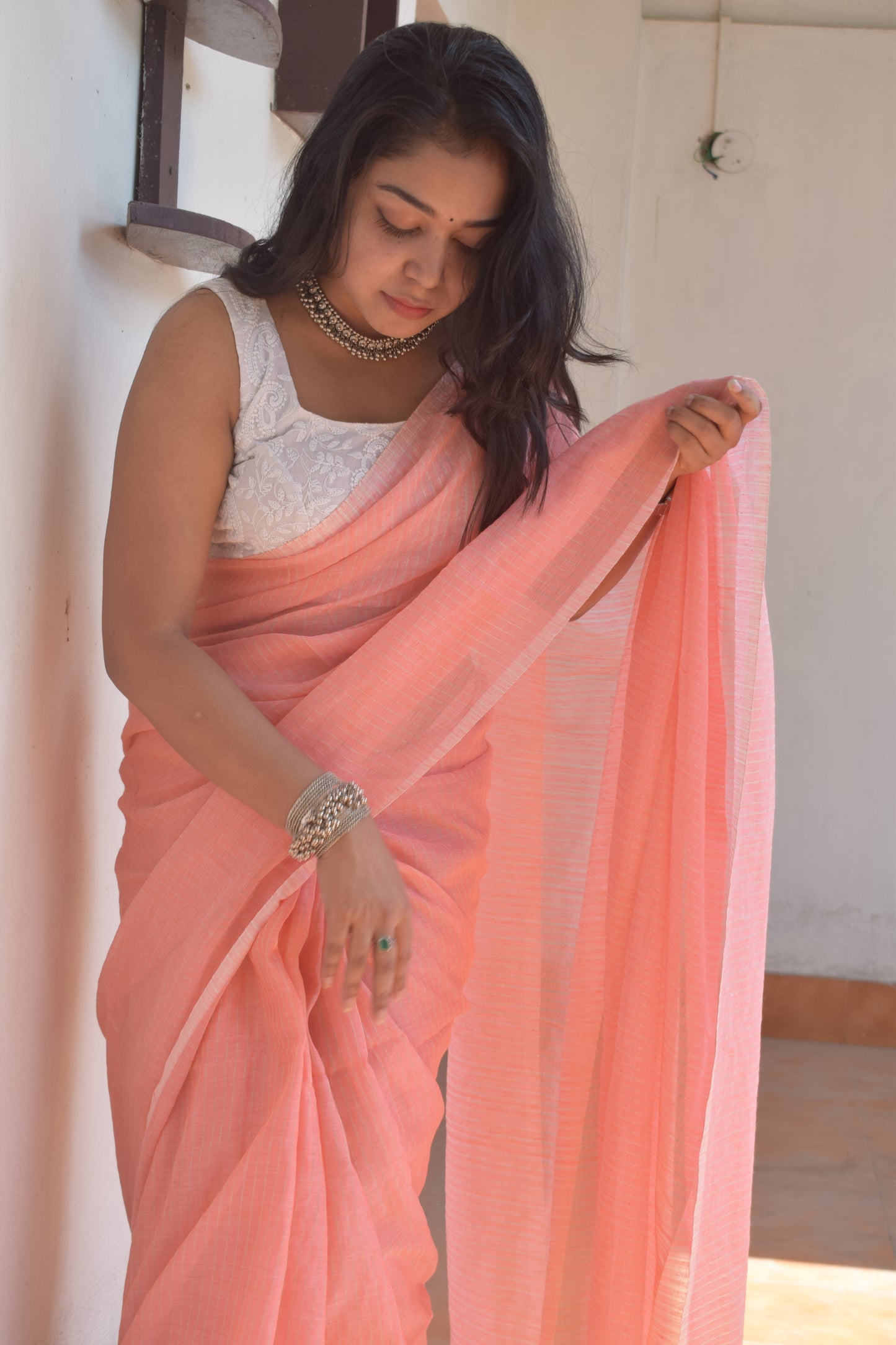 Forever Pink Rose Saree