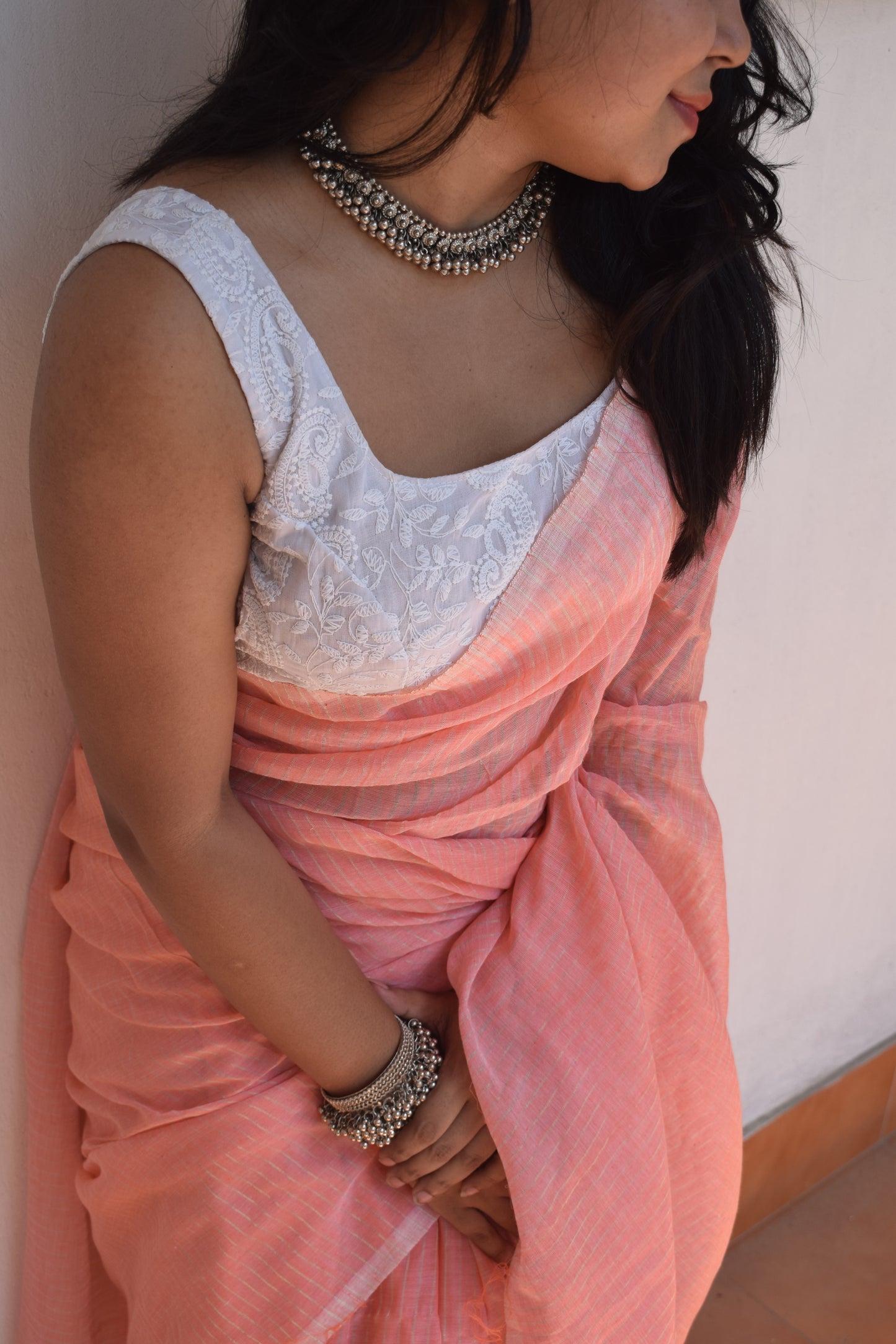 Forever Pink Rose Saree