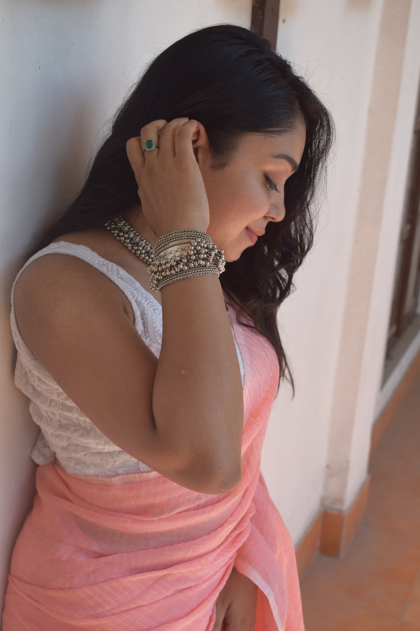 Forever Pink Rose Saree