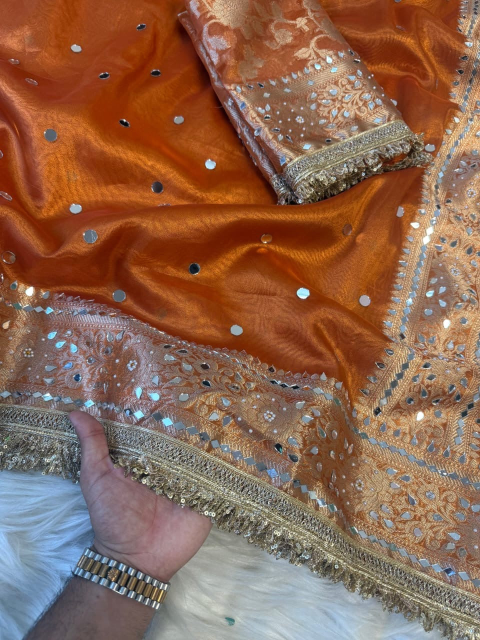 Ambika Tissue Silk Saree