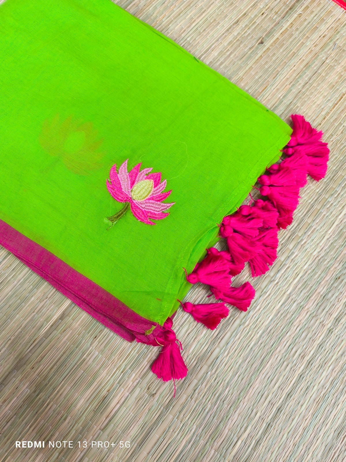 Lotus Mul Saree