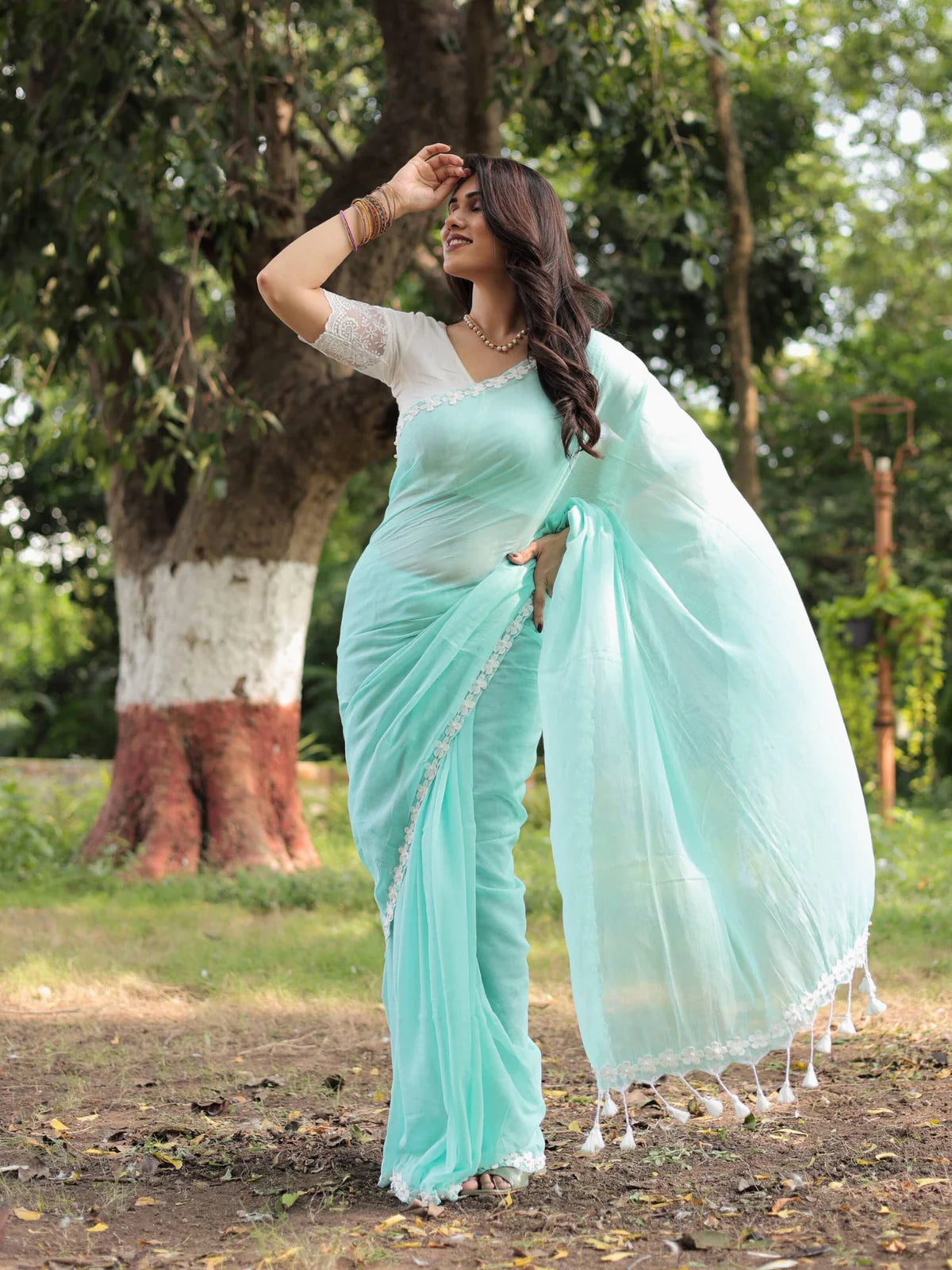 Tista Mul Saree (pink)
