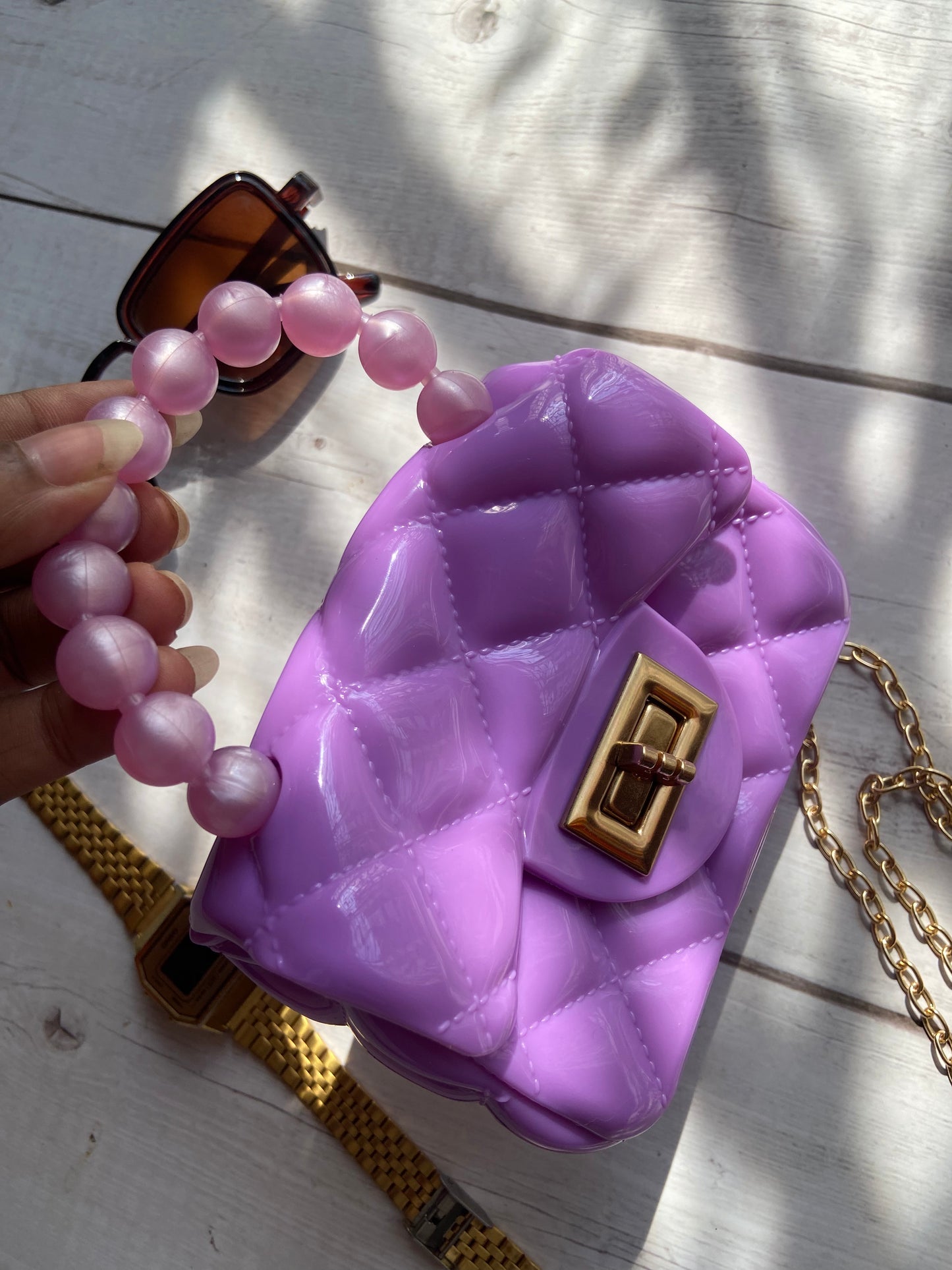 Lilac miniature bag