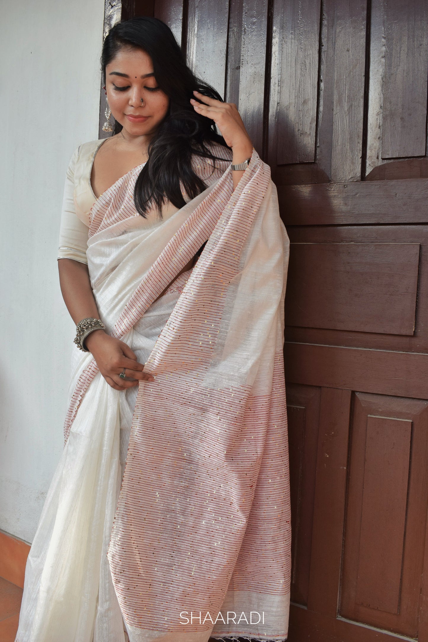 The Snowdrop Saree