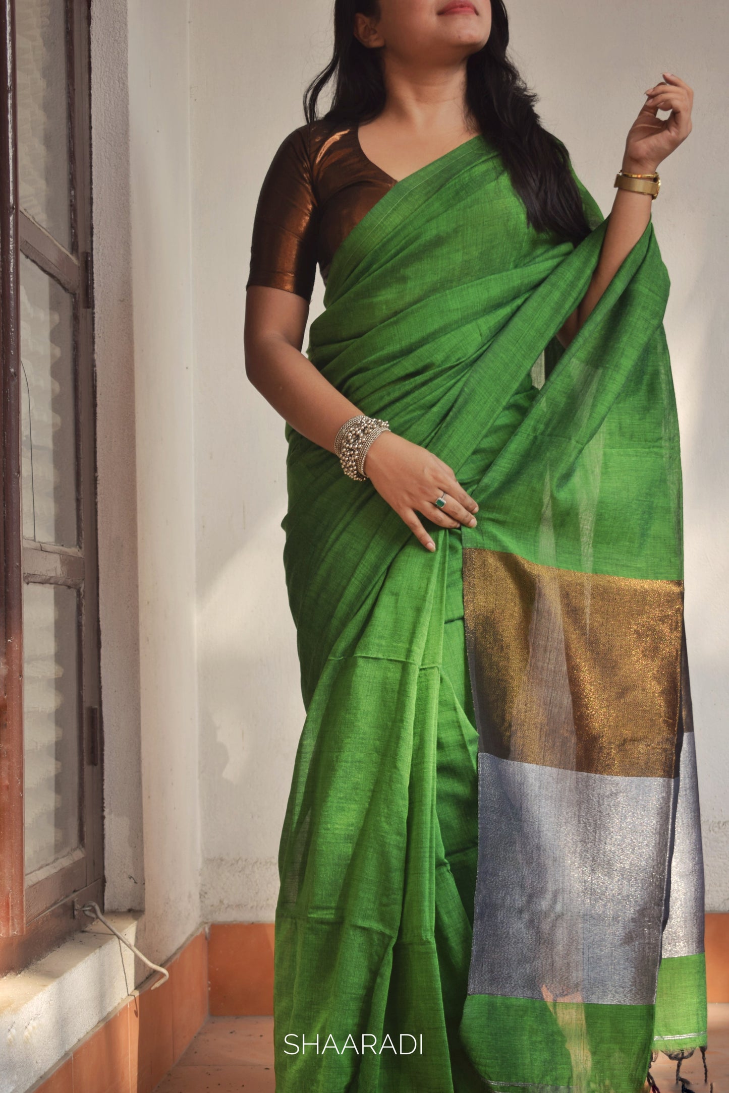 The Zinnia Saree