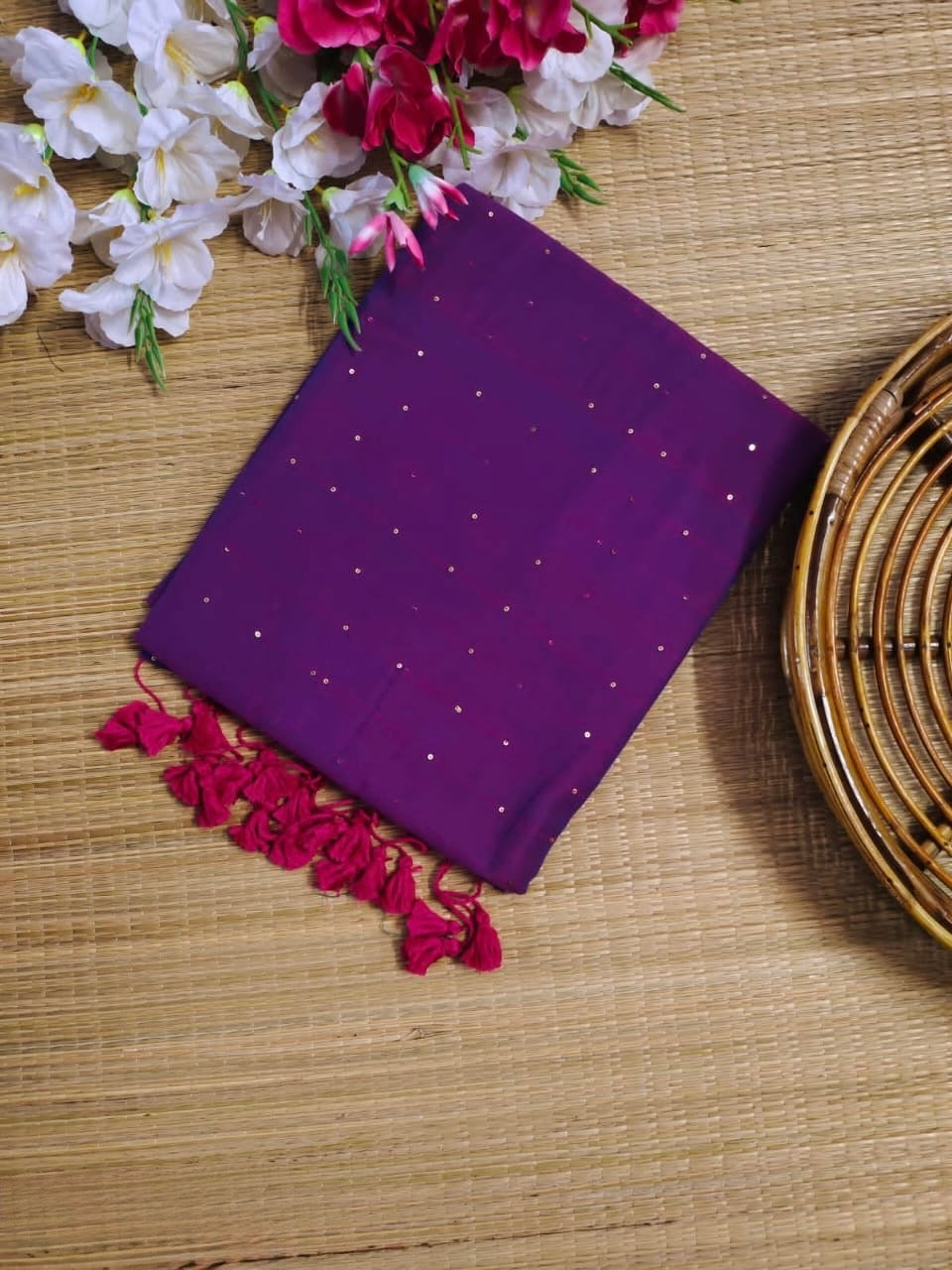 Tara Sequinned saree