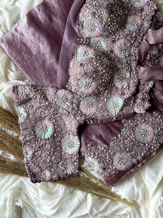 Lilac Princess Saree (Pre-Draped)