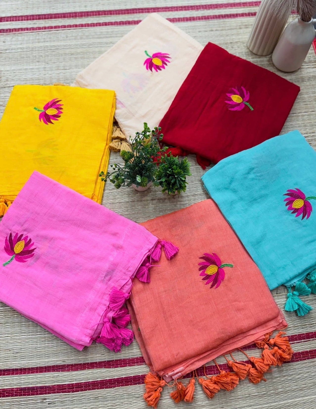 Lotus Mul Saree