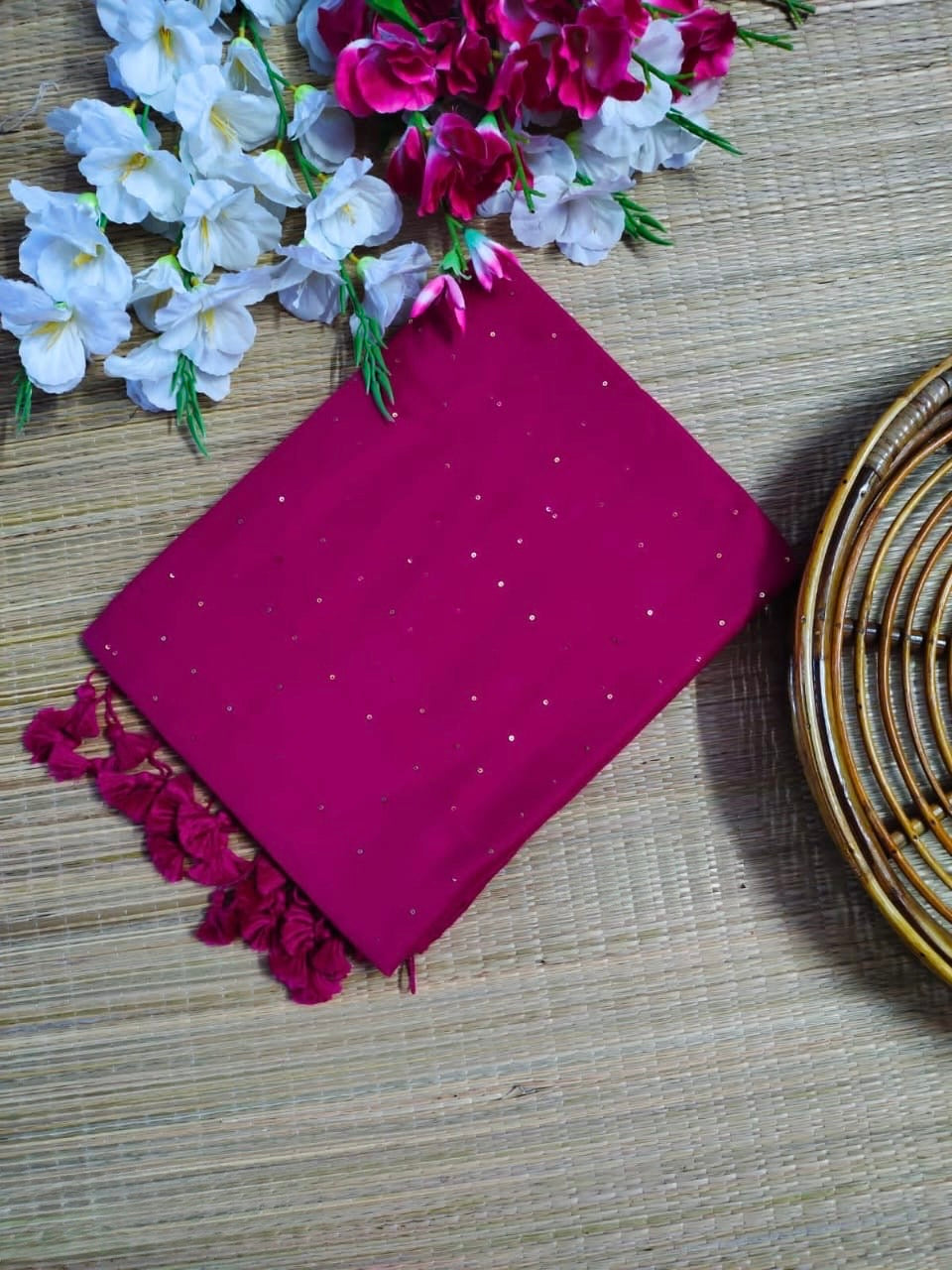 Tara Sequinned saree
