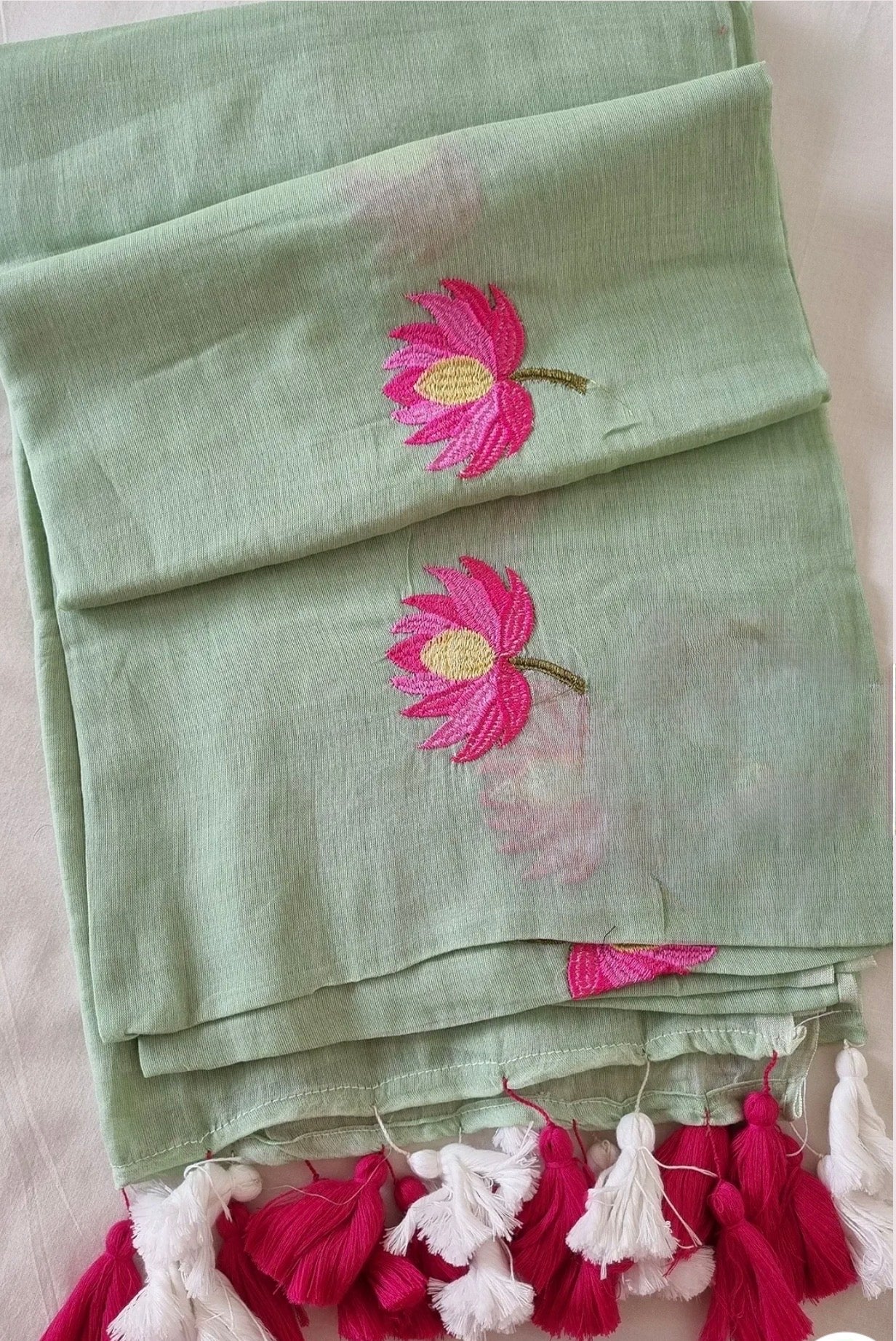 Lotus Mul Saree