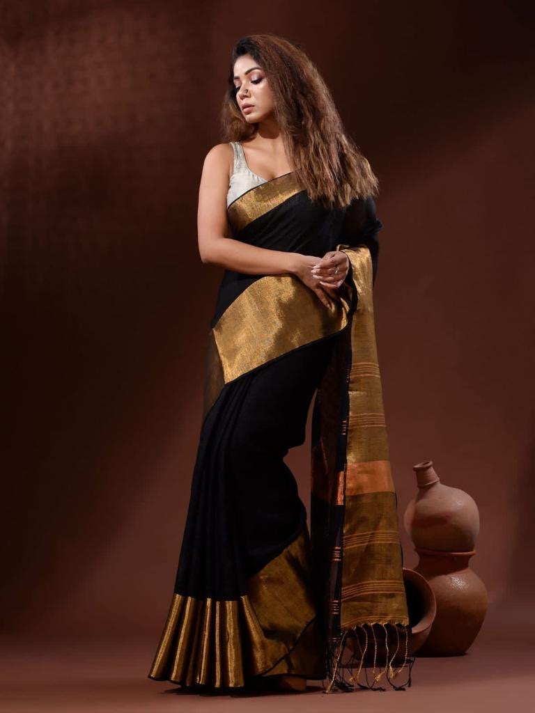 Madhuri Linen Saree