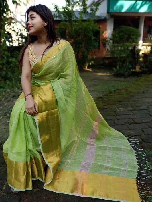 Madhuri Linen Saree