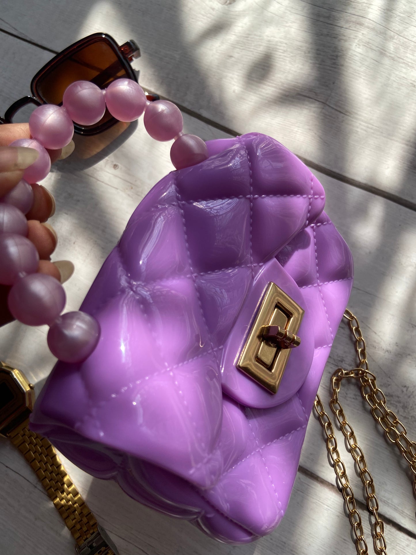 Lilac miniature bag