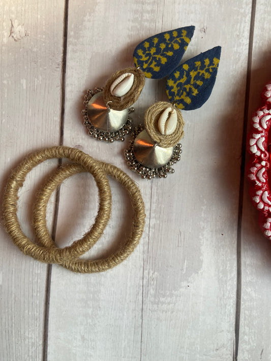 Neela Pata Earrings