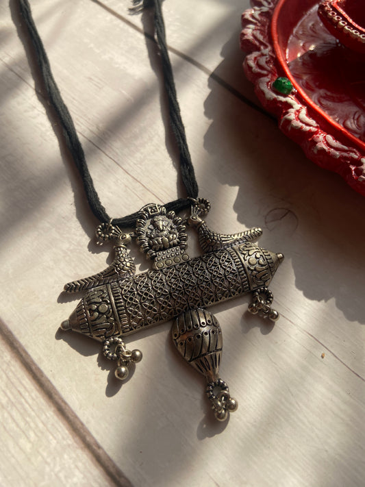 Ganesha Silver Neckpiece