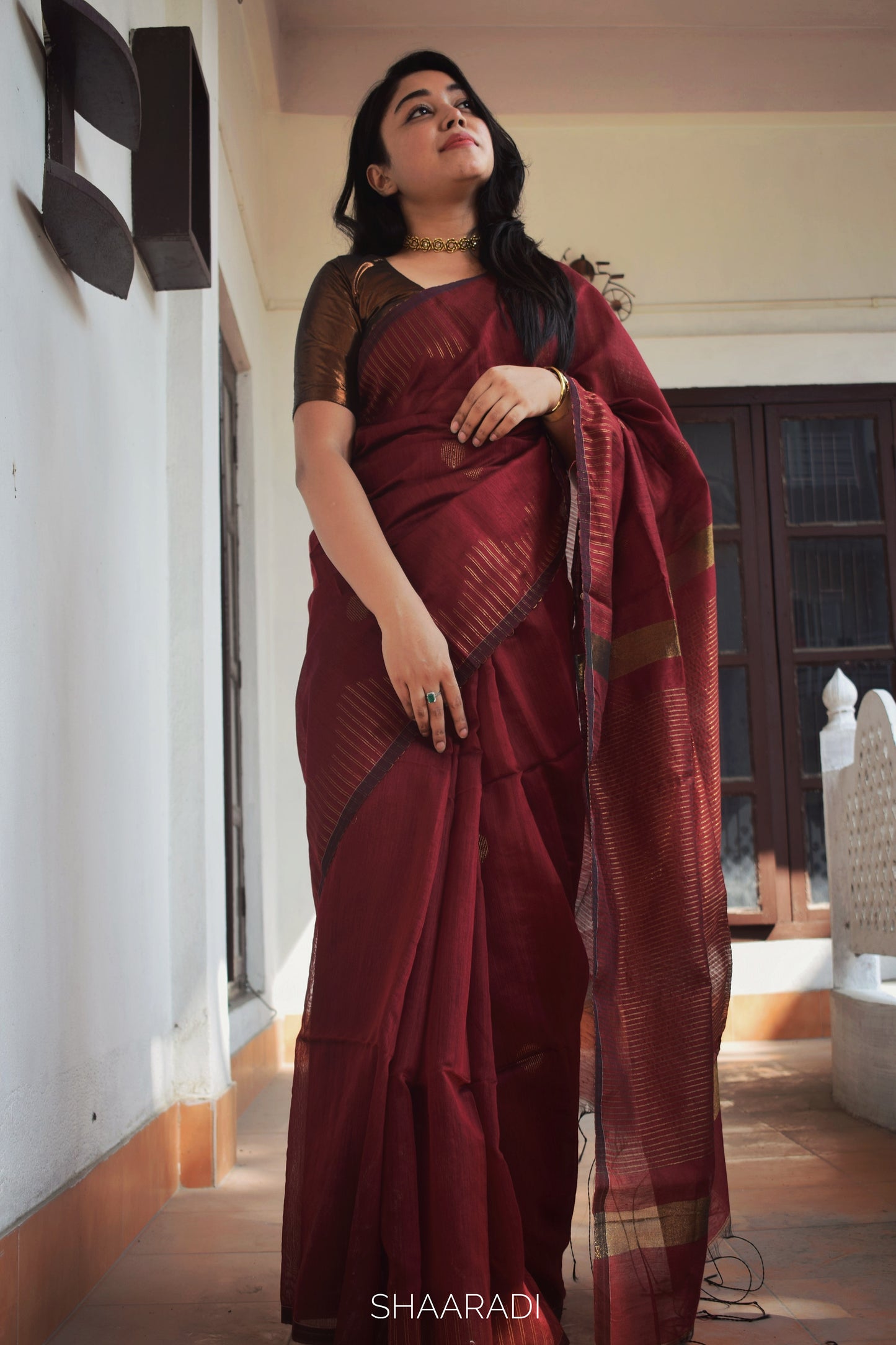 Fiddle Rose Saree