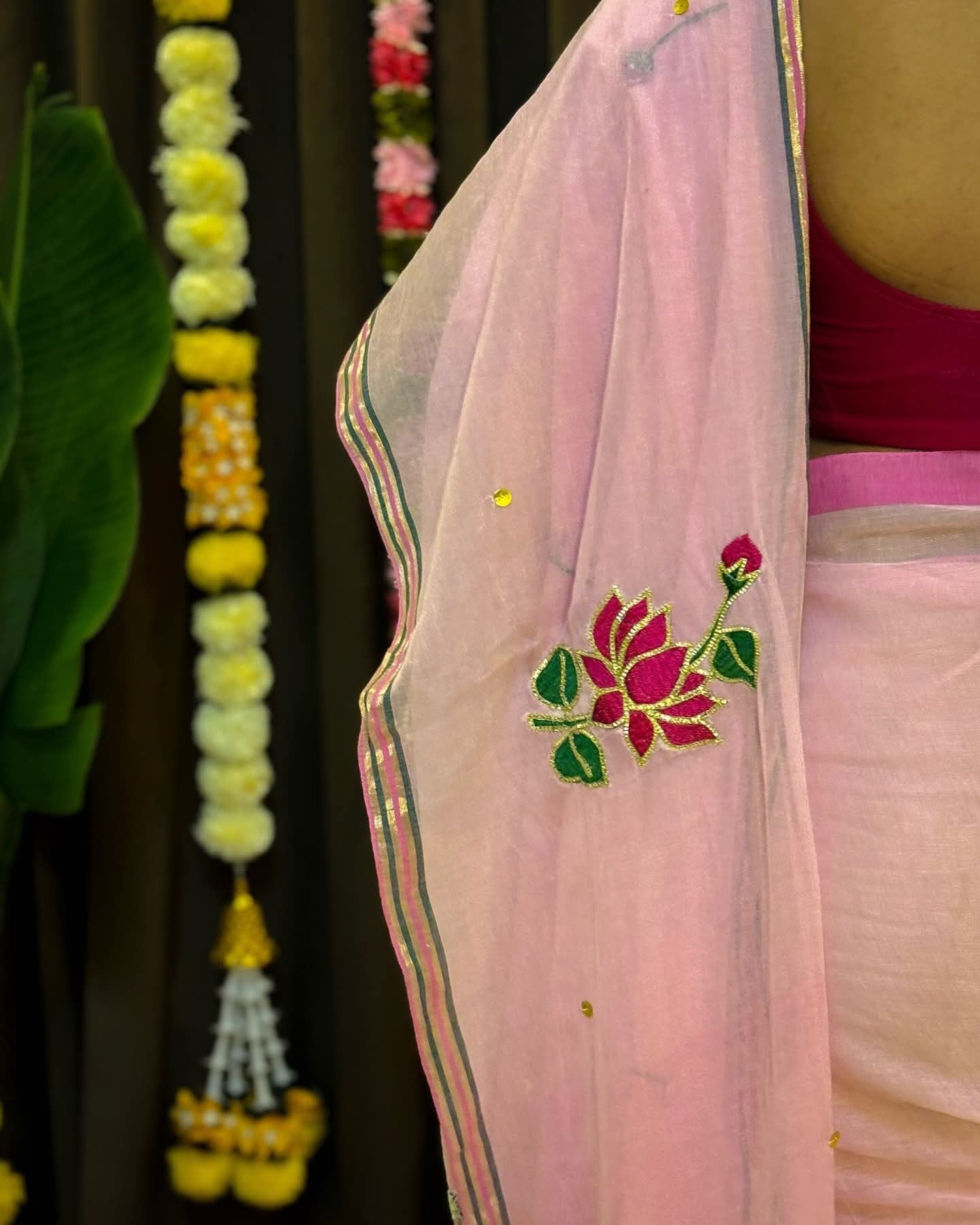 Padma Mul Saree (pink)