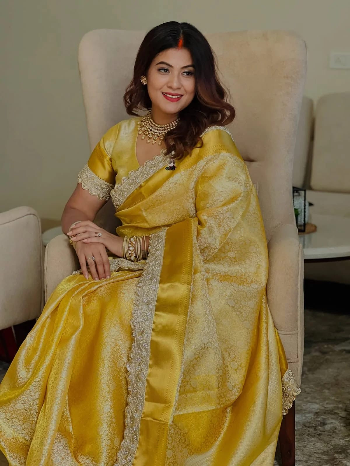 Iram Silk Saree (yellow)