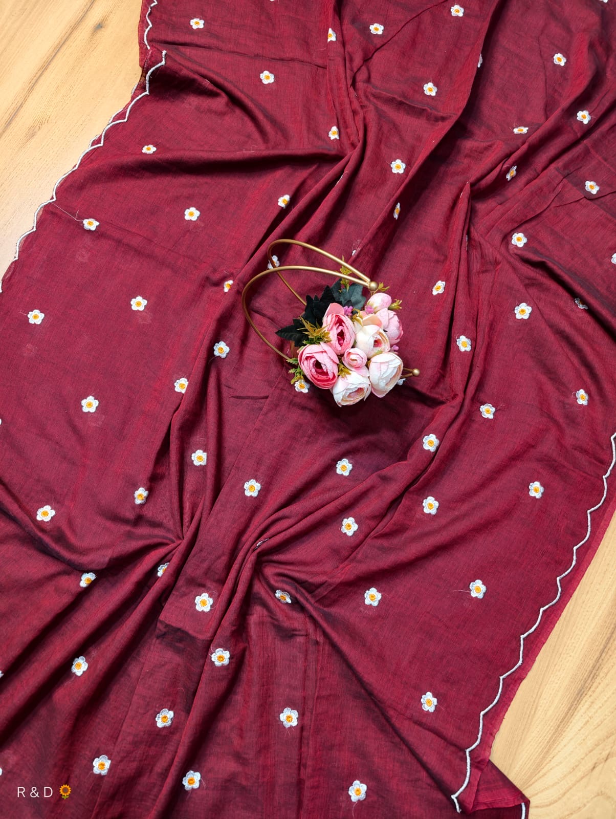 Scallop Mul Saree