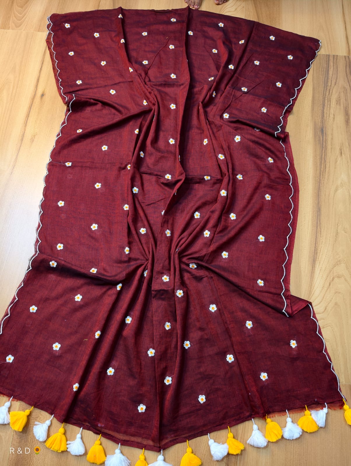 Scallop Mul Saree