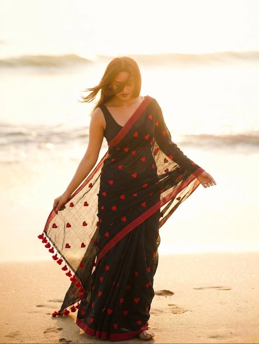 Sky Heart Saree