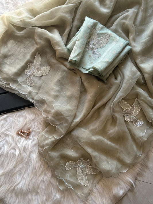 Panchi Sage Saree