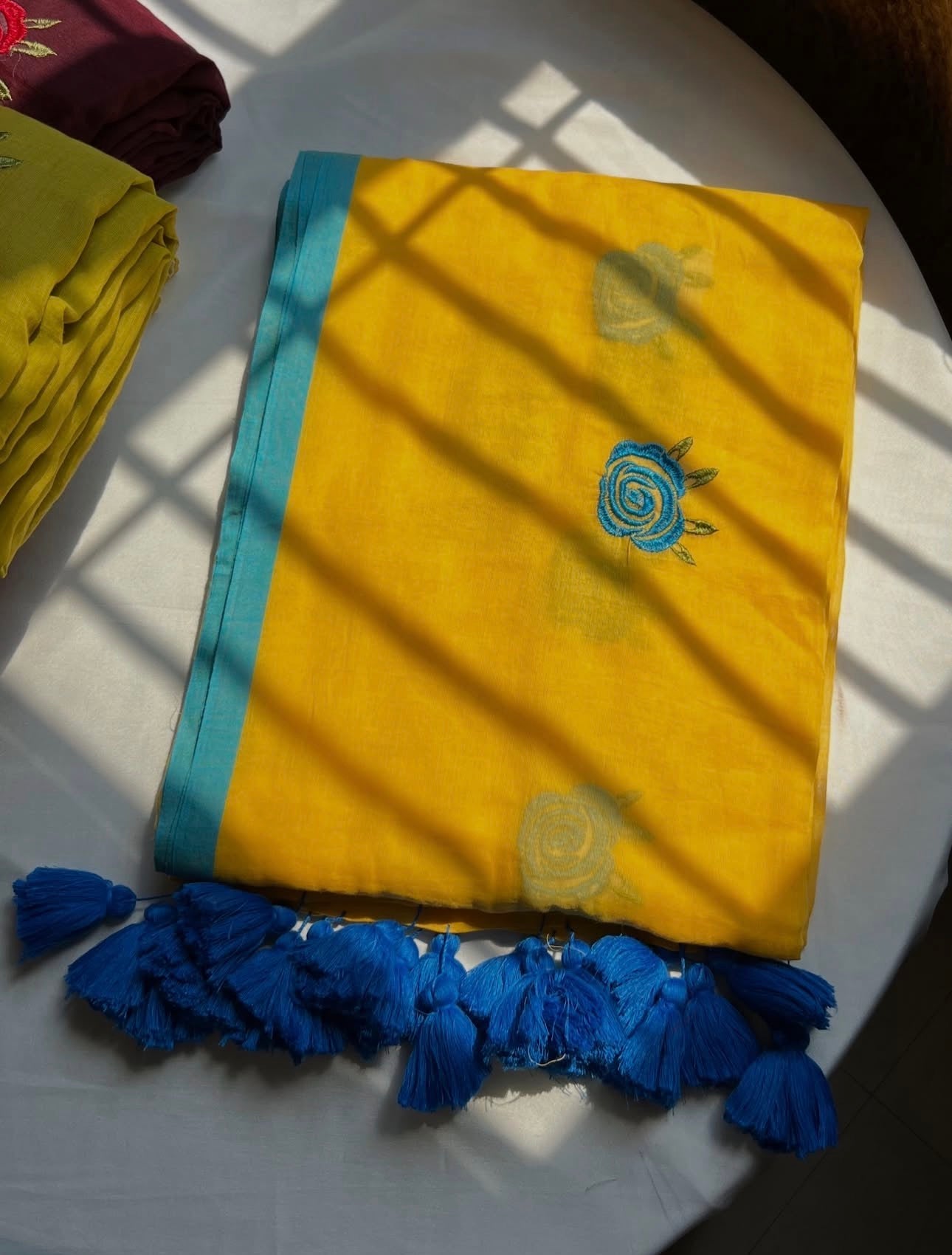 Rose mul Saree